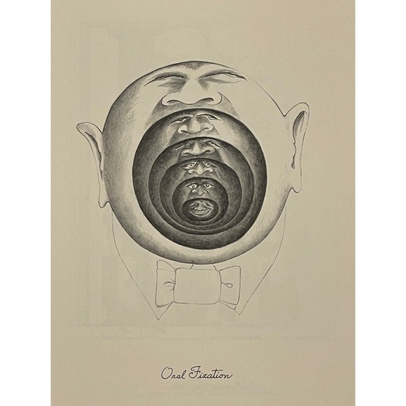 The Swine Flu By Steven G. Economou Collection Of Pen & Ink  The Swine Flu By Steven G. Economou Collection Of Pen & Ink Drawings Signed